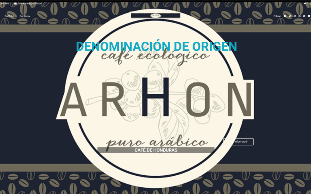 Proyecto página de café de Honduras
