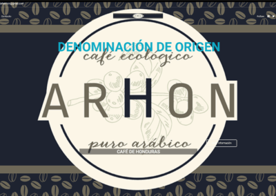 Proyecto página de café de Honduras