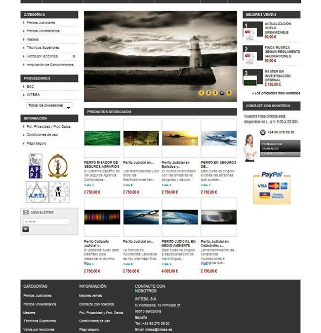 Tienda Online de cursos de peritos