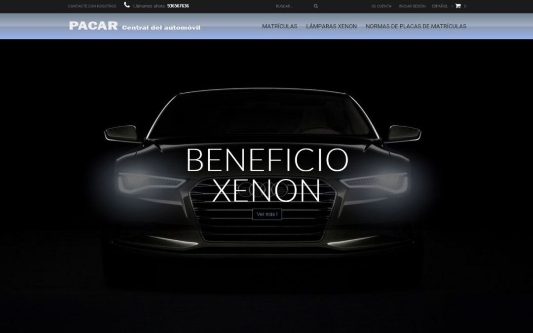 Proyecto de Tienda Online de matrículas y lámparas XENON
