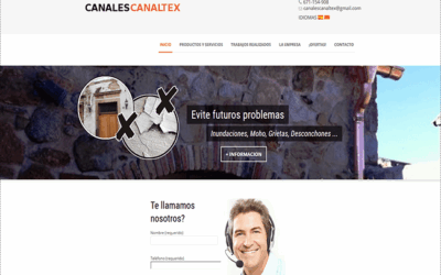 Proyecto de Página web para empresa de Canales Pluviales
