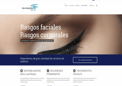 Proyecto de Página web para empresa de Estética