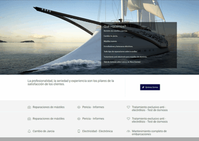 Proyecto de Página web para empresa de naútica