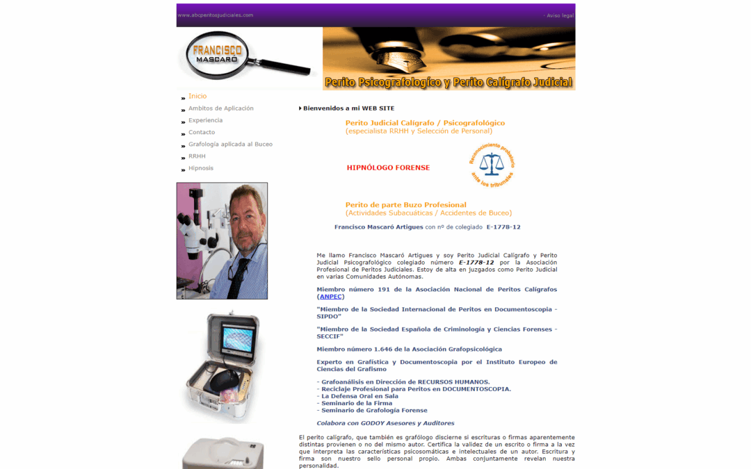 Proyecto Perito Judicial Calígrafo