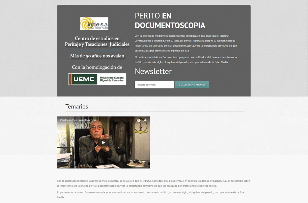 Proyecto de Perito en Documentoscopia