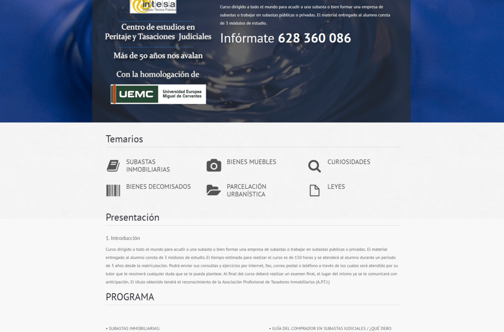 Proyecto Curso Experto en Subastas