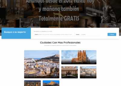 Actualización página web Expertos judiciales 2018
