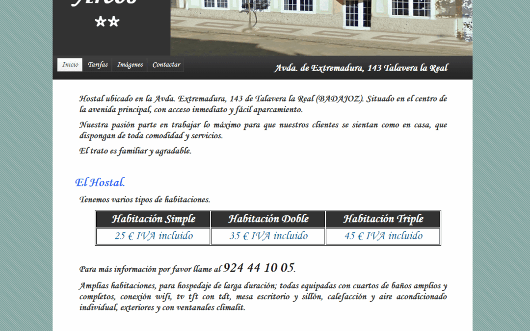 Proyecto web Hostal