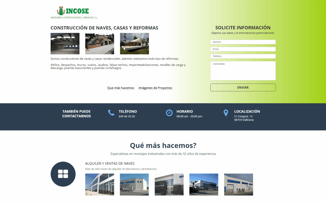 Plantilla email servicio construcción