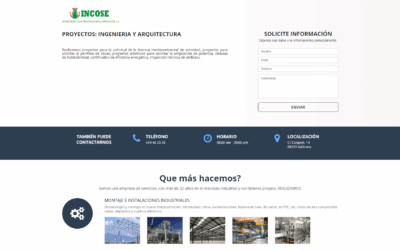 Landing page ingenieria