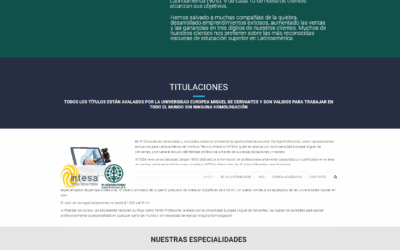 Proyecto web empresa formación venezuela