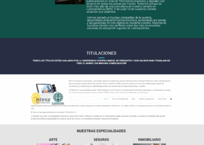 Proyecto web empresa formación venezuela