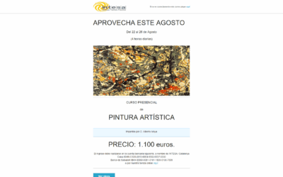 Plantilla email curso pintura