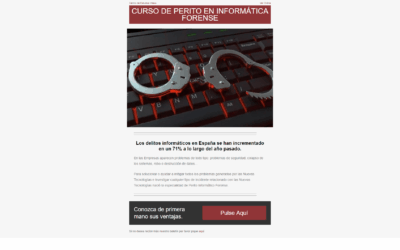 Plantilla email curso de perito en informática