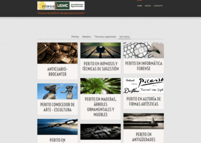 Paginas web de cursos peritos universitarios