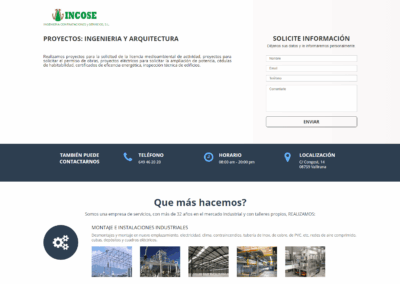 Landing page ingenieria