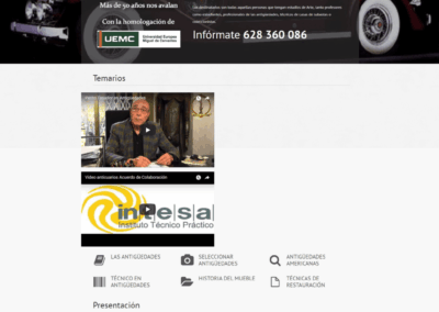 Proyecto Curso Perito Tasador en Antigüedades