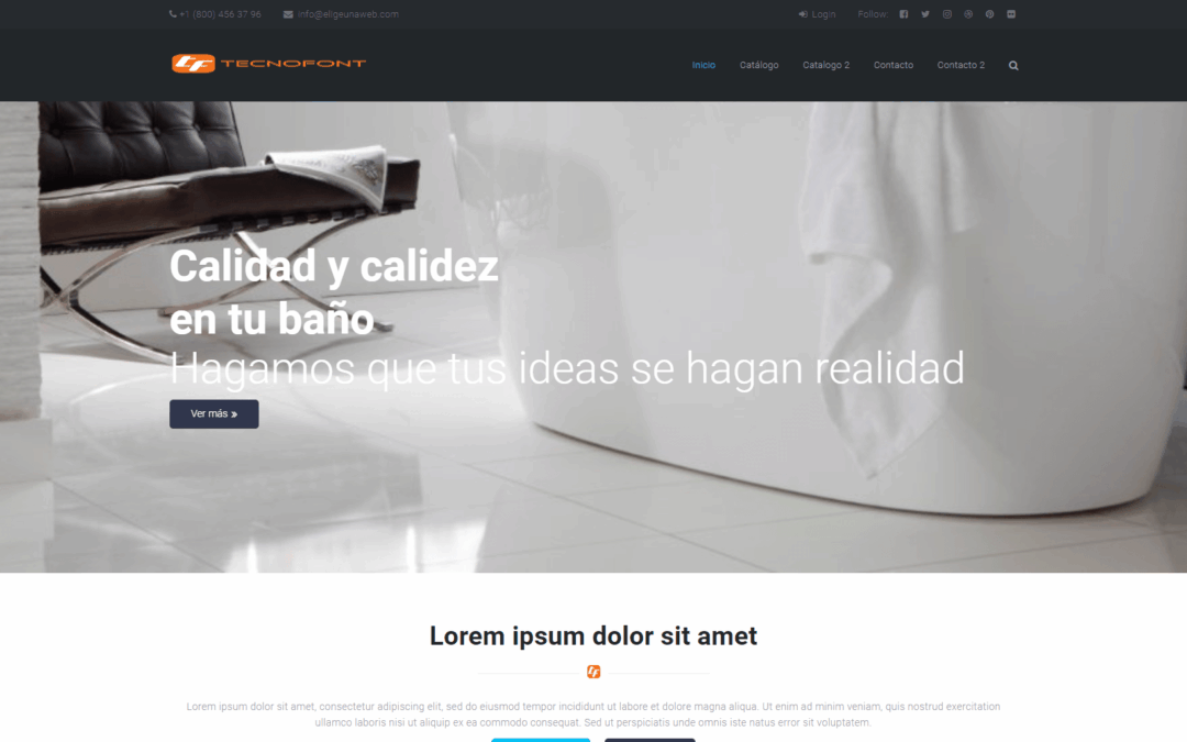 Proyecto Web empresa sanitarios (Panamá)