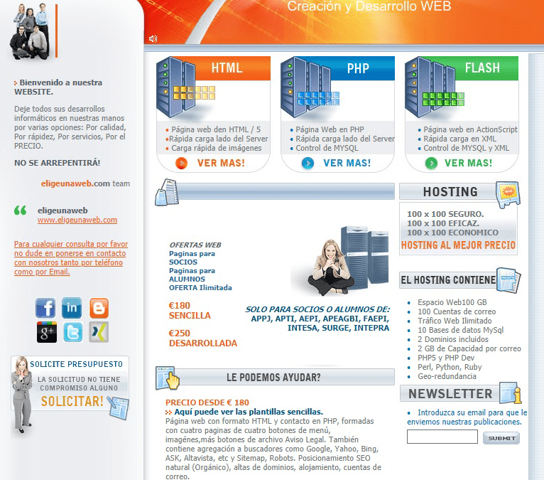 Eligeunaweb del año 2000