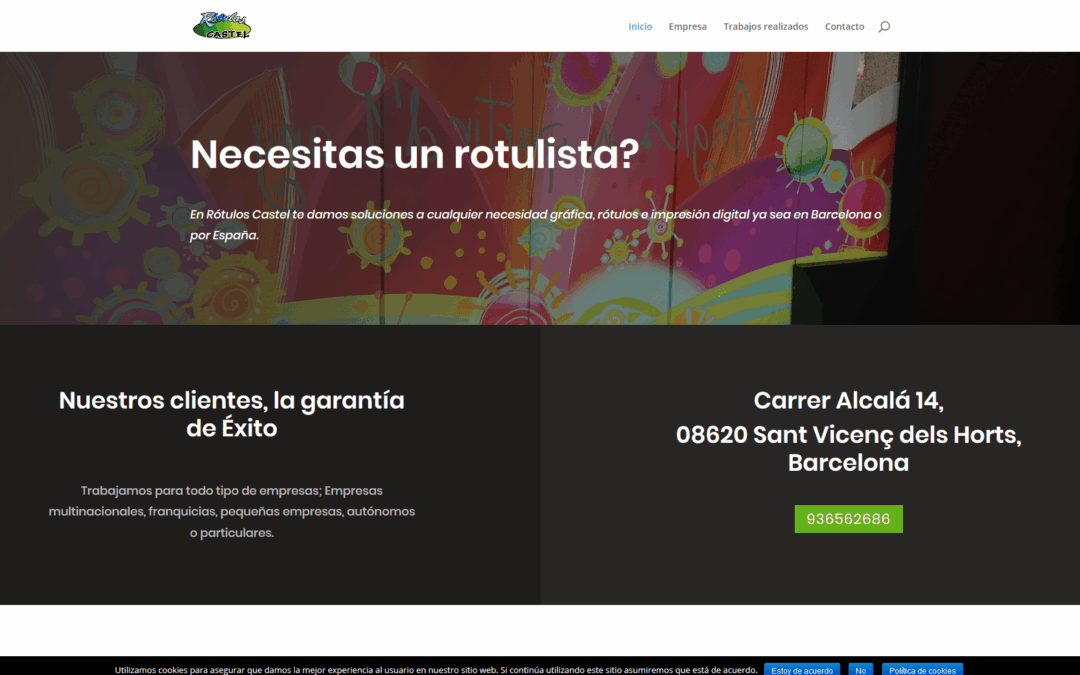 Página web taller rótulos