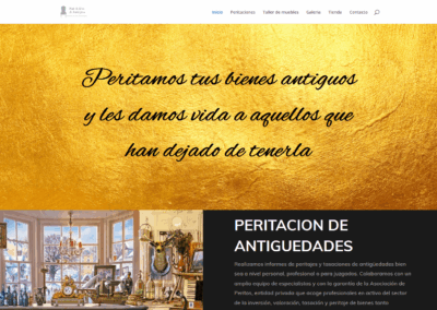Página web taller restauración de muebles