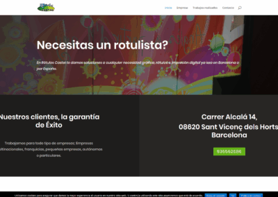 Página web taller rótulos