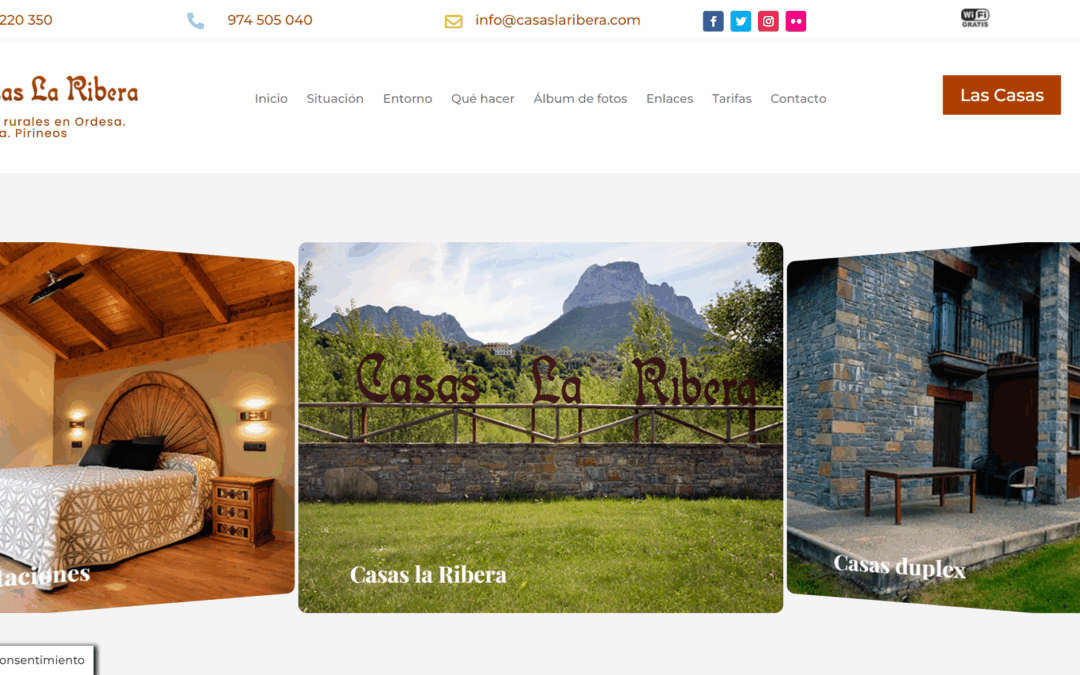 Página web Casas la Ribera