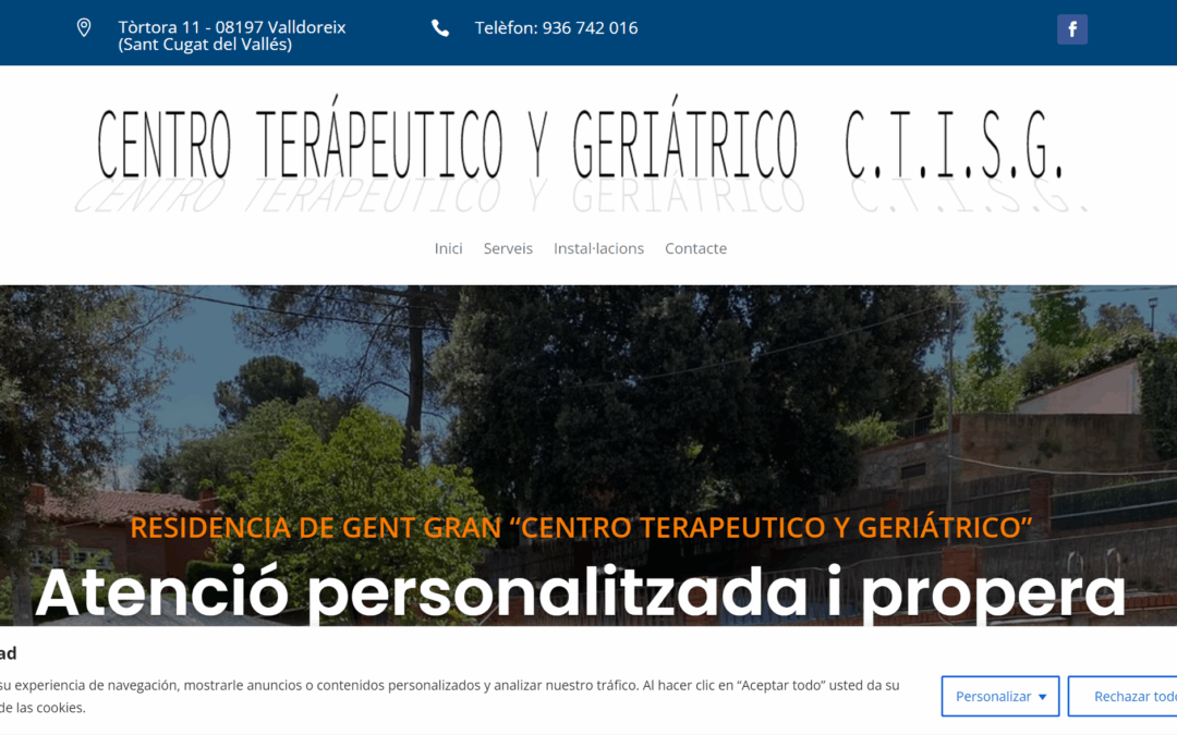 Página web Geriátrico