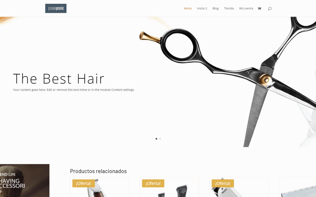 Tienda online Peluquería