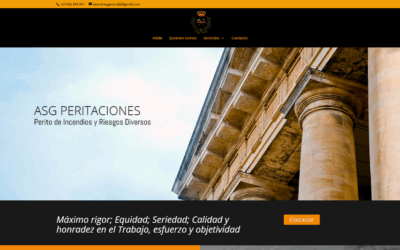 Página web Perito en incendios