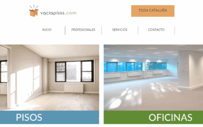Página web Vacía Pisos
