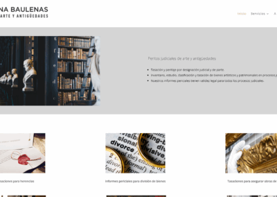 Página web de peritaje en antigüedades