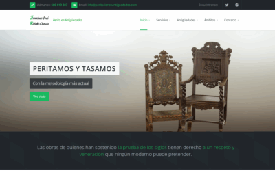 Página web Peritación en antigüedades