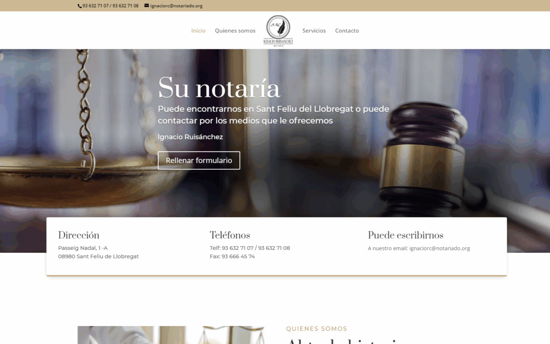 Página web Notaría
