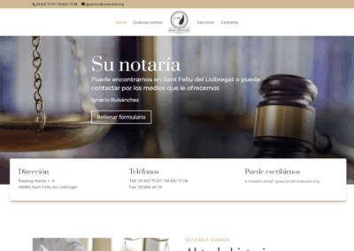 Página web Notaría