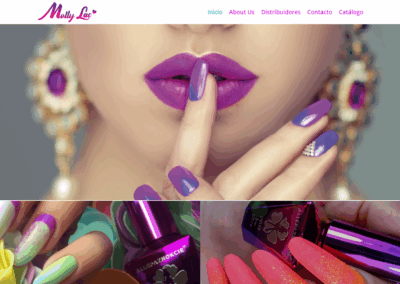 Página web Cosmética