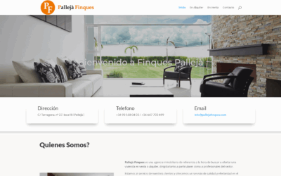 Página web Palleja Finques