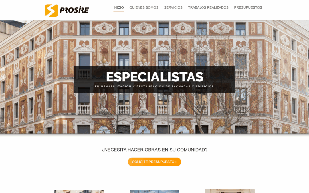 Página web construcción