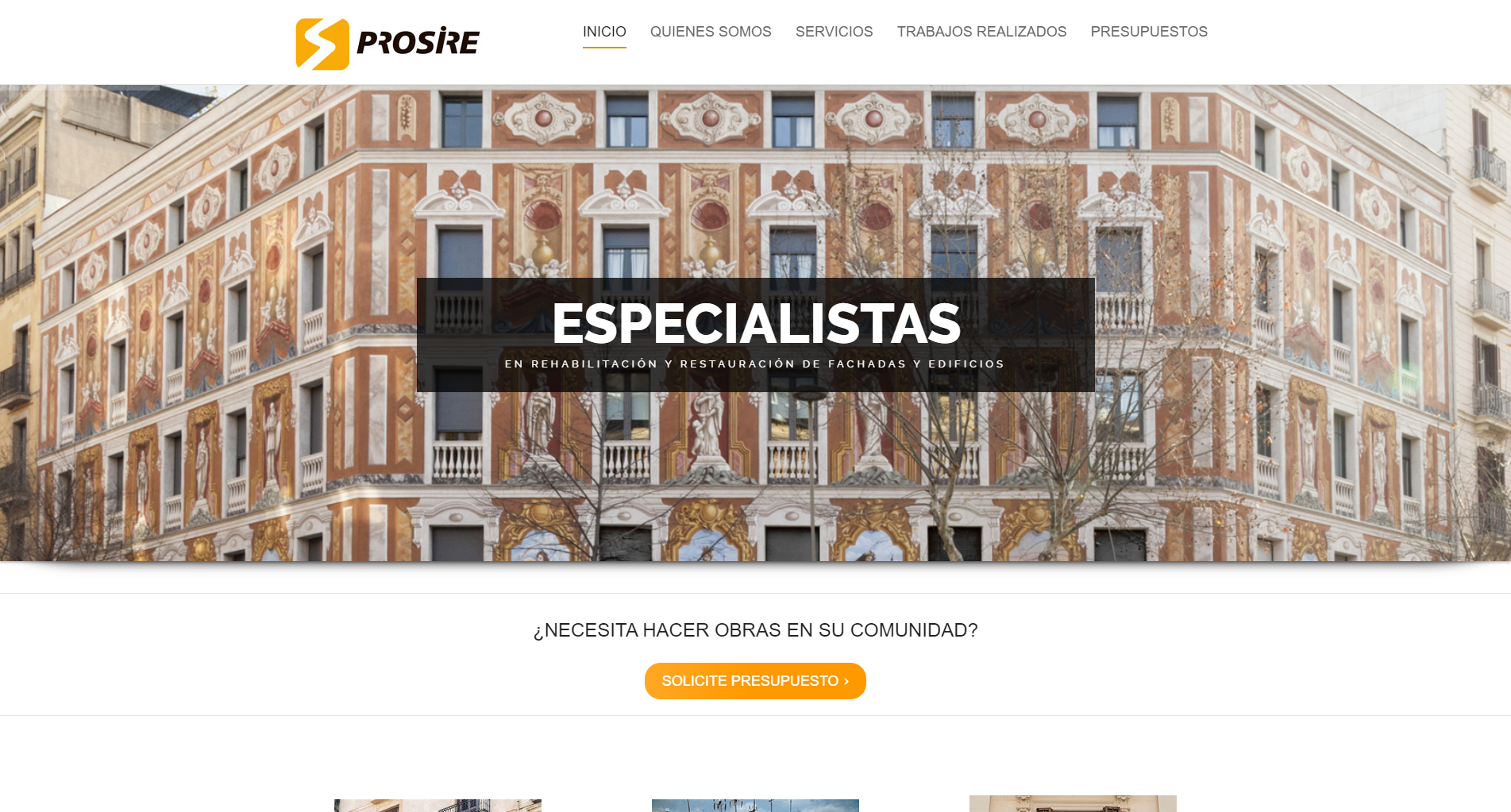 Prosire Iberica Rehabilitación de Fachadas