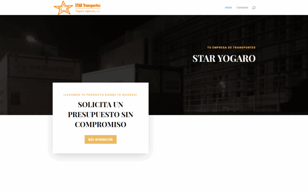 Página web Transportes M.
