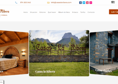 Página web Casas la Ribera