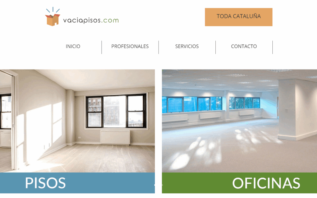 Página web Vacía Pisos