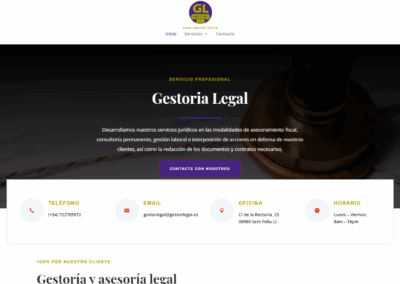 Página web Gestor legal