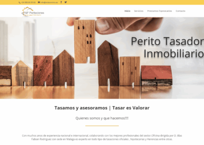 Página web peritaje inmobiliario