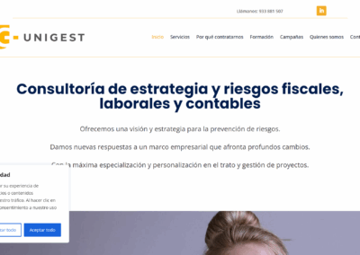 Página web Gestoría Unigest