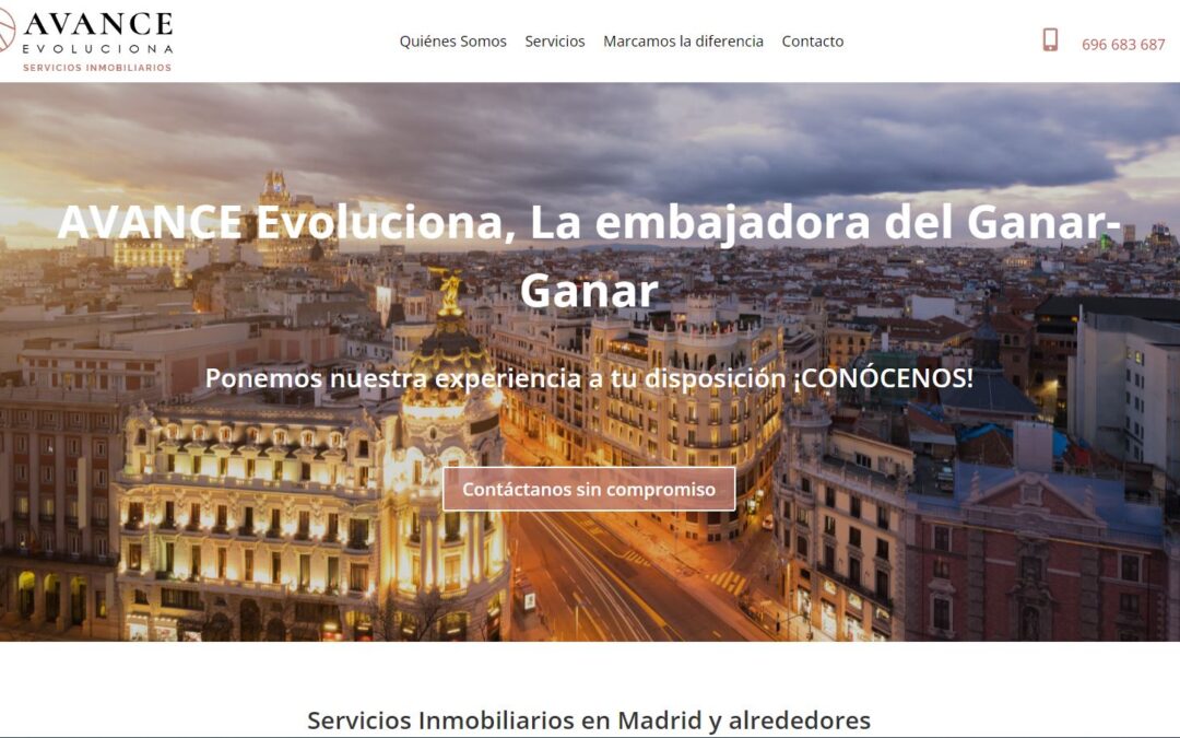 Página web Avance Evoluciona