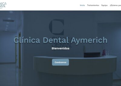 Página web Clínica dental Aymerich