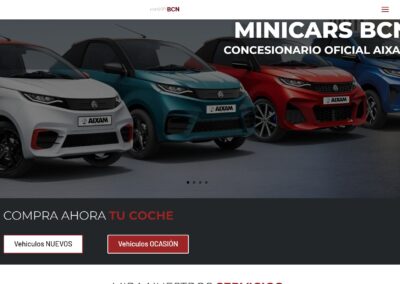 Página web Minicars BCN